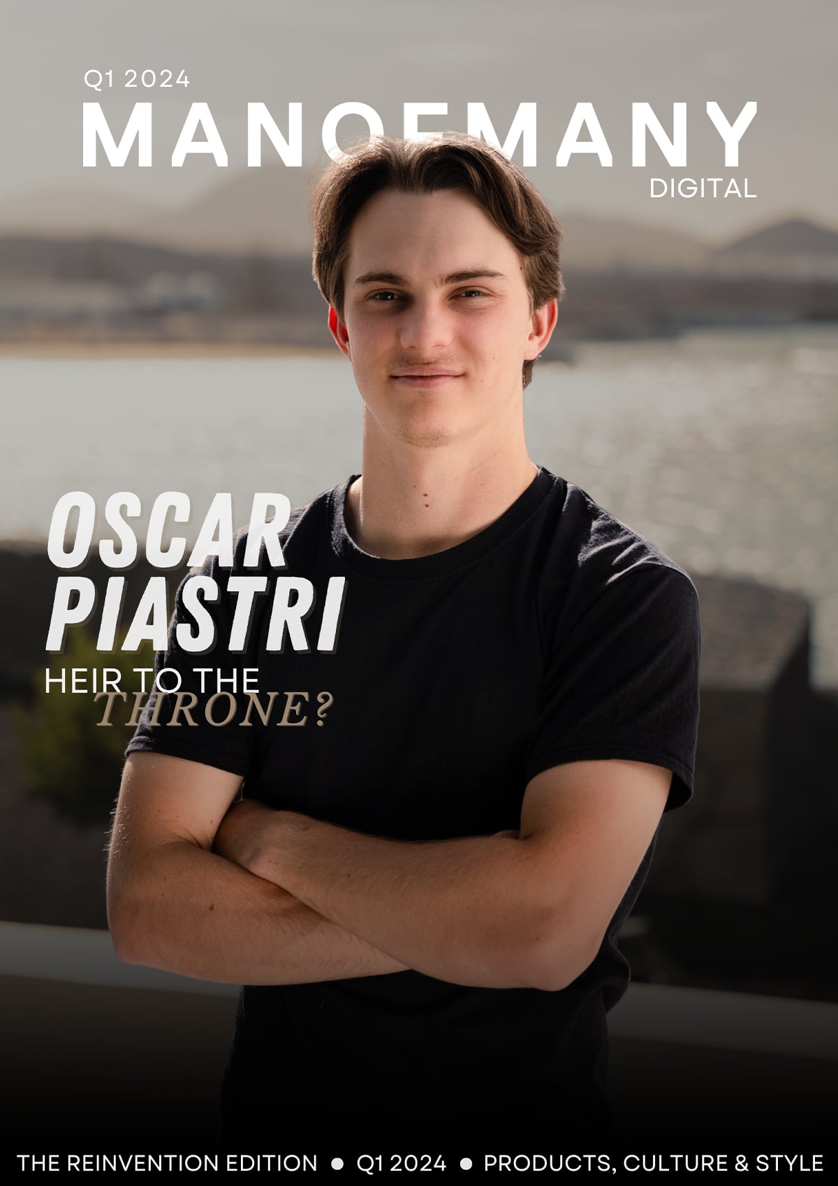 Man of Many Digital Edition cover featuring Oscar Piastri